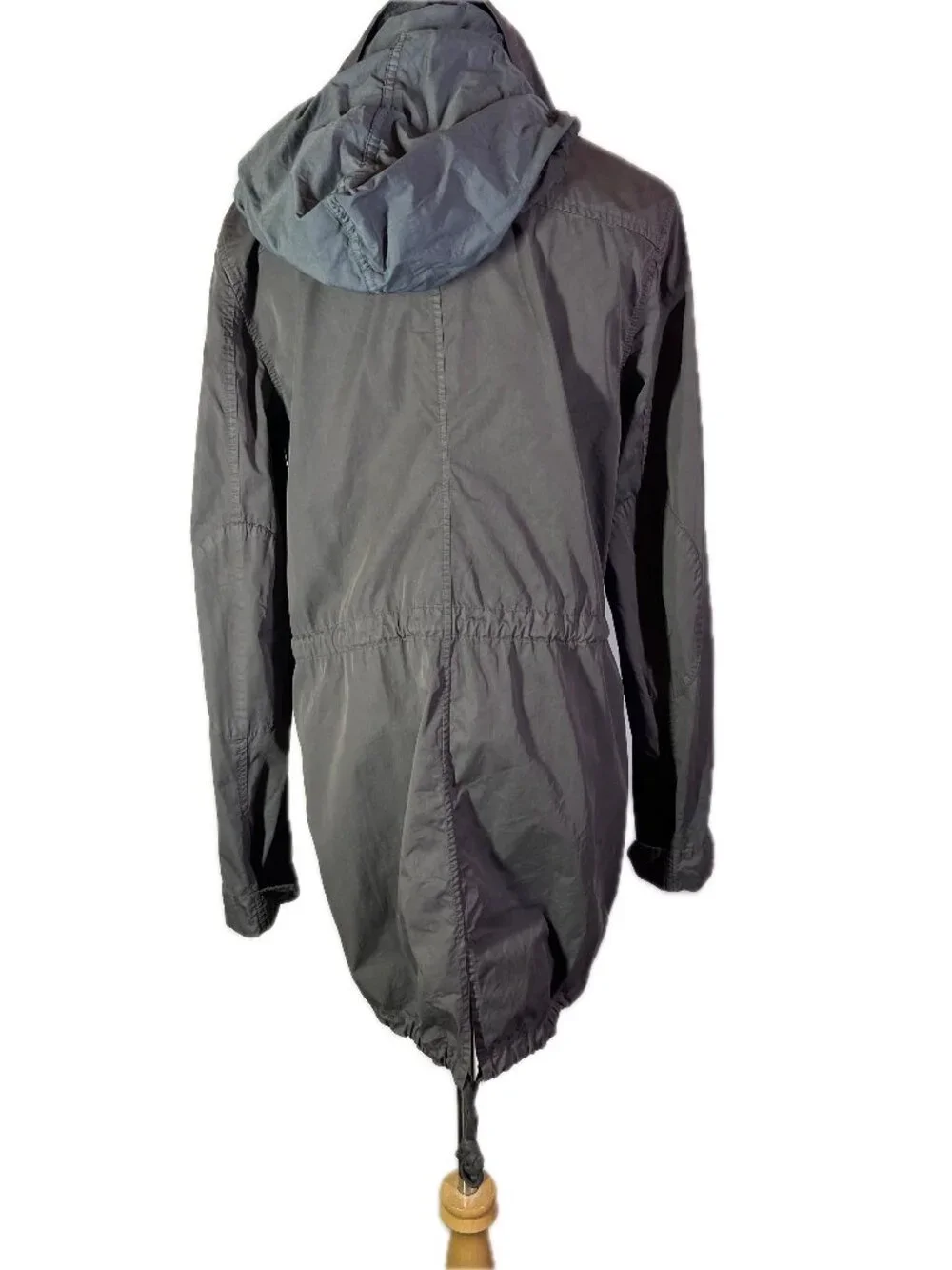 Standard James Perse Size 2 (M) Grey Fishtail Parka Jacket
